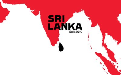 Sri Lanka auf der Karte