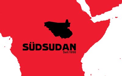 Südsudan auf der Karte